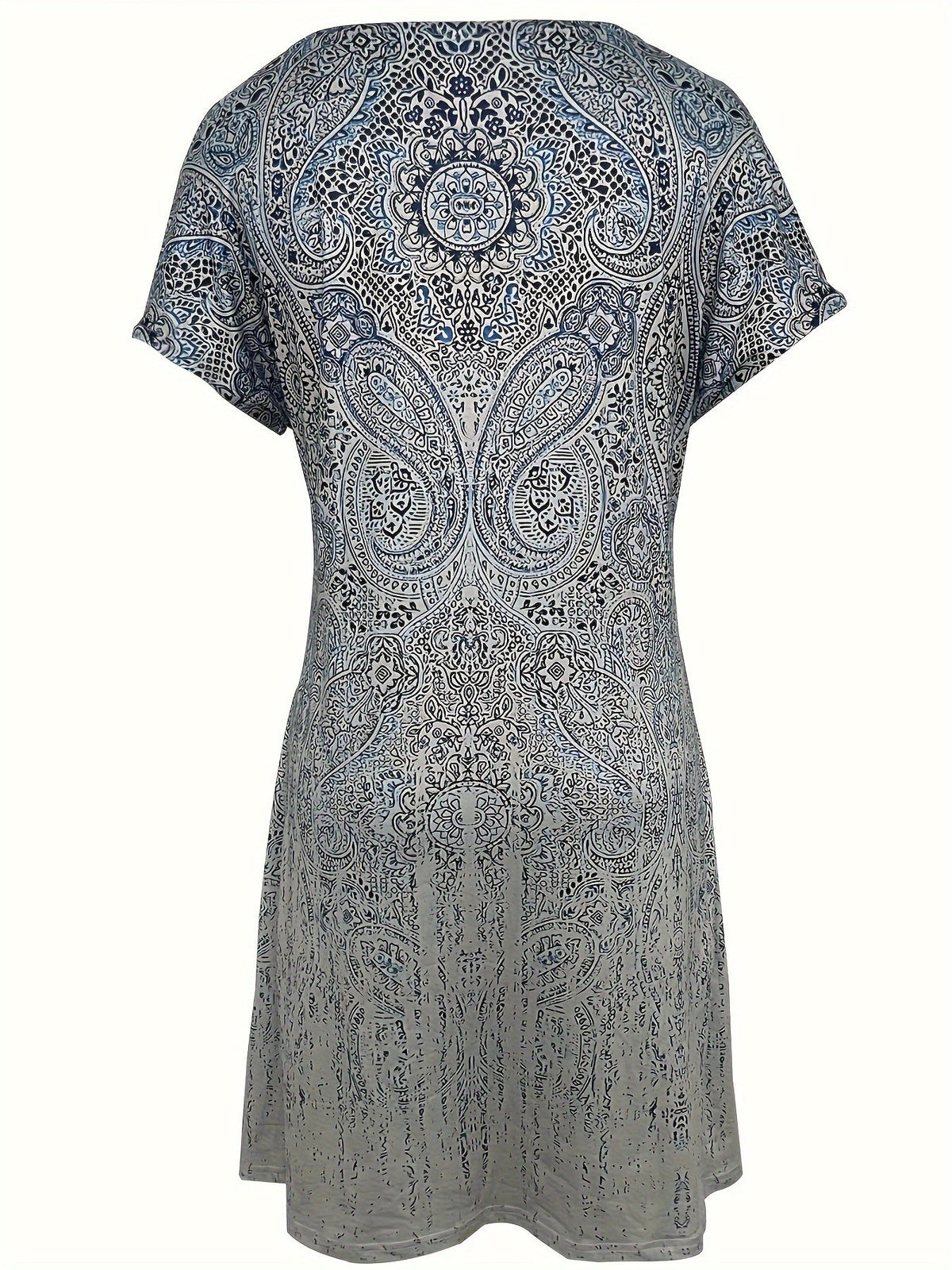 Vestido Con Diseño Ligero Y Estampado Paisley Para Mujer