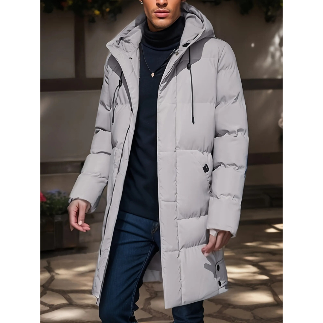 Parka de Hombre Acolchada con Capucha Ajustable