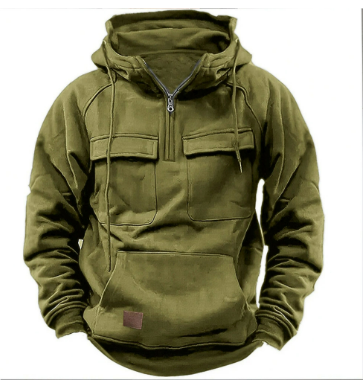 Sudadera Con Capucha Y Bolsillos Térmicos Para Hombre