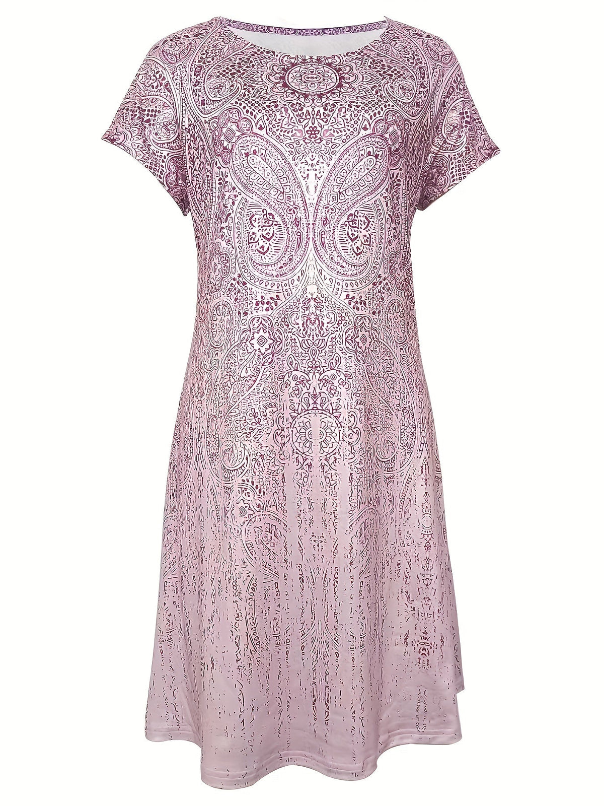 Vestido Con Diseño Ligero Y Estampado Paisley Para Mujer