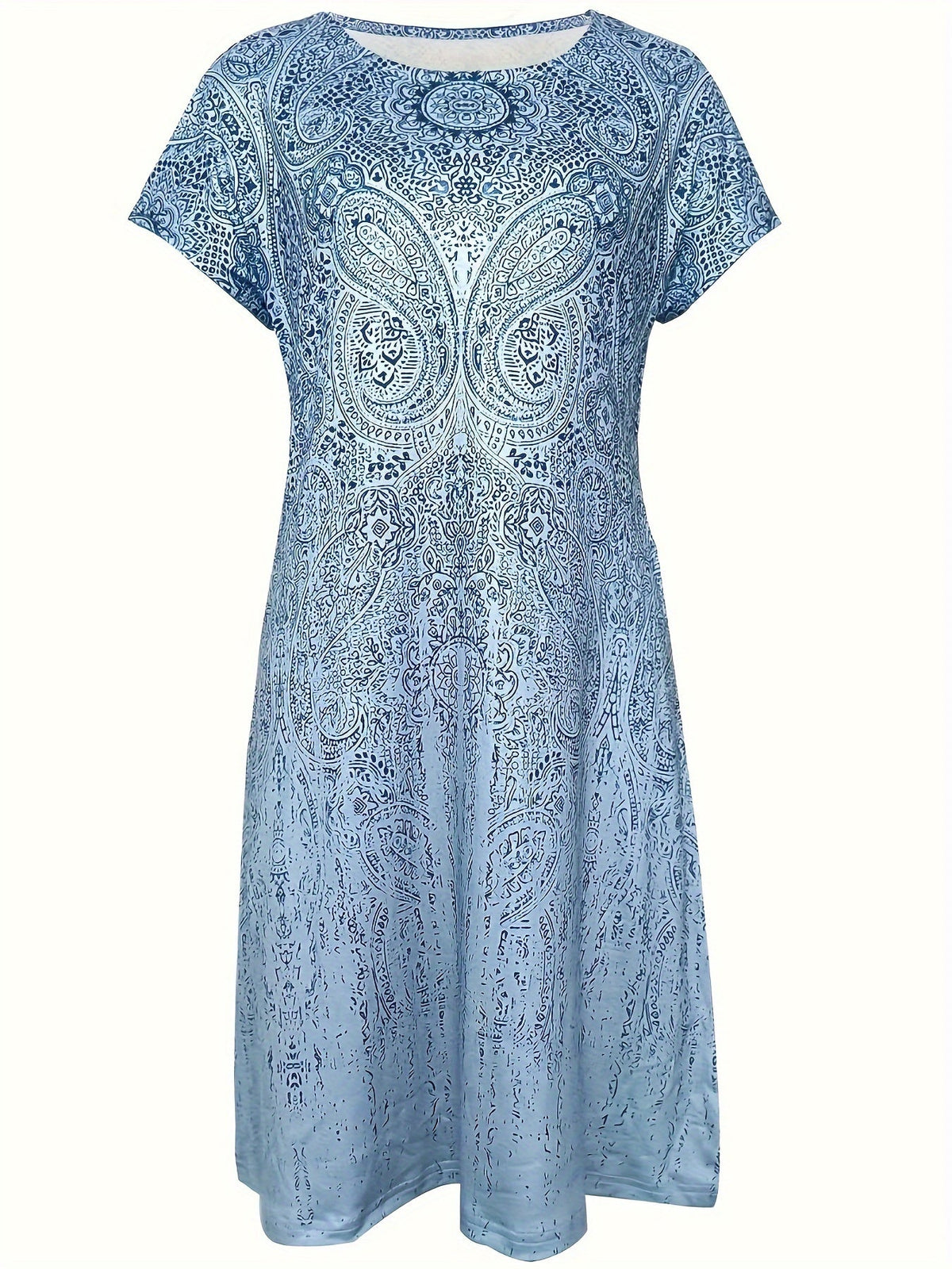 Vestido Con Diseño Ligero Y Estampado Paisley Para Mujer