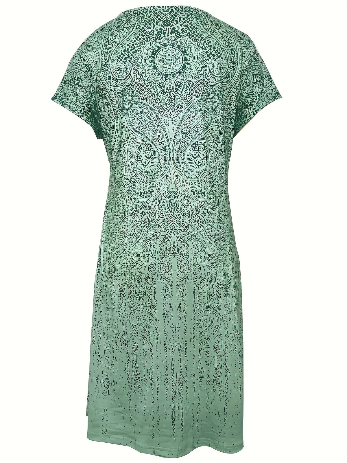 Vestido Con Diseño Ligero Y Estampado Paisley Para Mujer